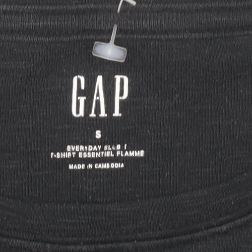 Gap Women's Black Long Sleeve T-Shirt, Size S