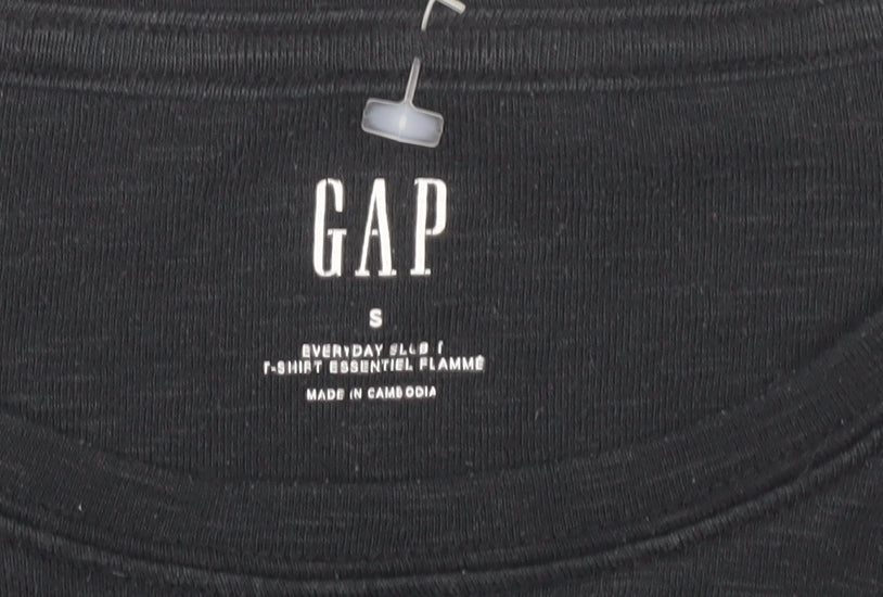 Gap Women's Black Long Sleeve T-Shirt, Size S