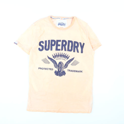 Superdry Men's Orange Vintage Graphic T-Shirt, S