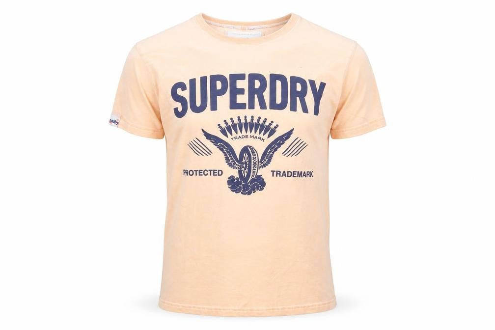 Superdry Men's Orange Vintage Graphic T-Shirt, S