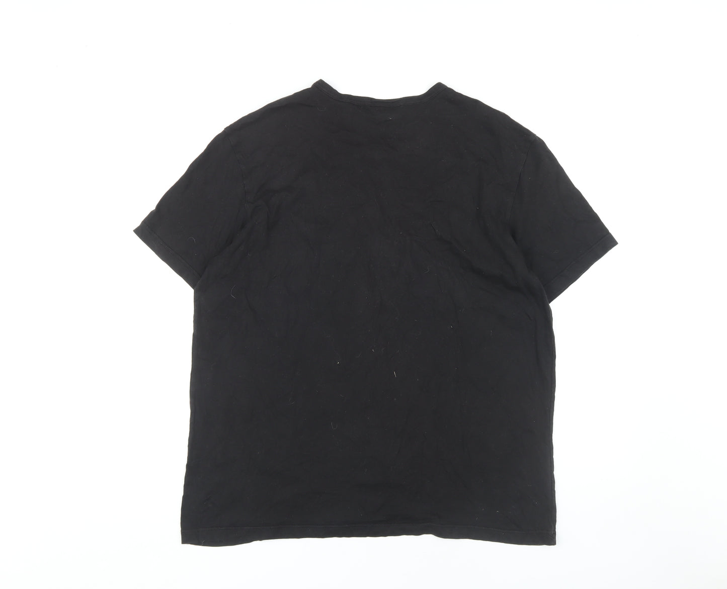 Calvin Klein Men's Black L T-Shirt, Cotton Crew Neck