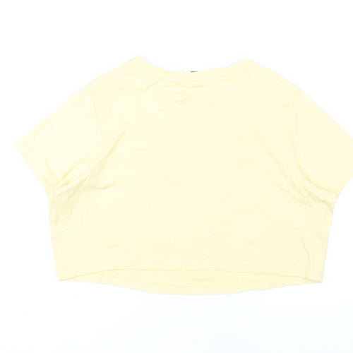 Tom & Jerry Women's Yellow Cropped T-Shirt 2XL