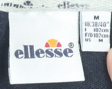 Ellesse Men's Black Polo Shirt - Medium