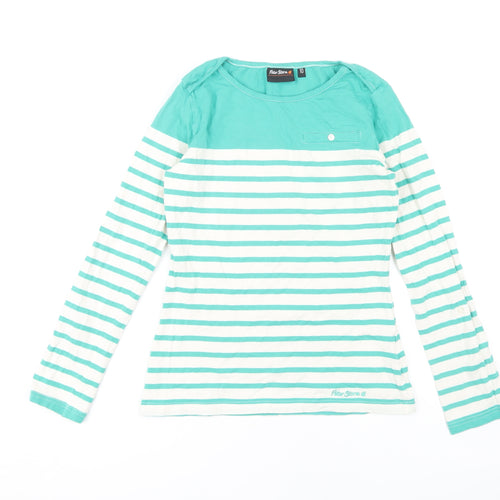 Peter Storm Women’s Green Striped Long Sleeve T-Shirt