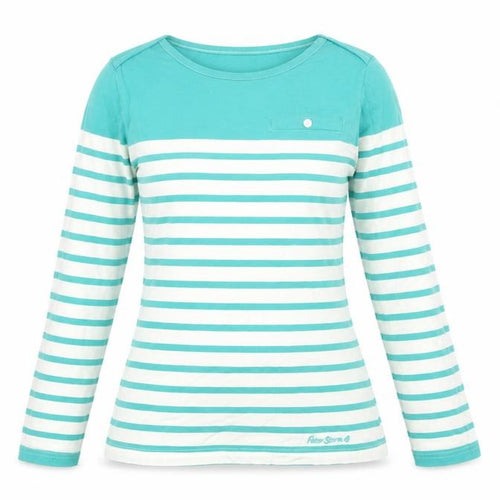Peter Storm Women’s Green Striped Long Sleeve T-Shirt