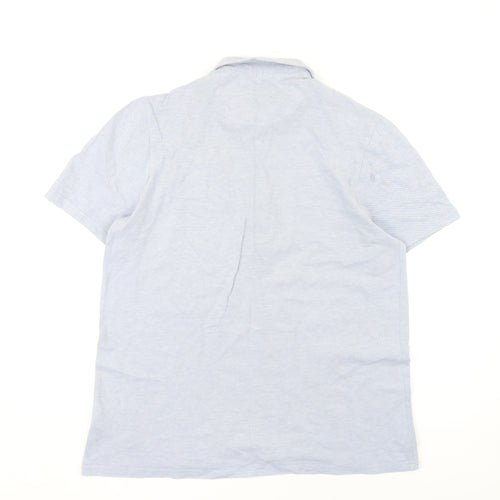 Farah Men's Blue Medium Polo Shirt Short Sleeve