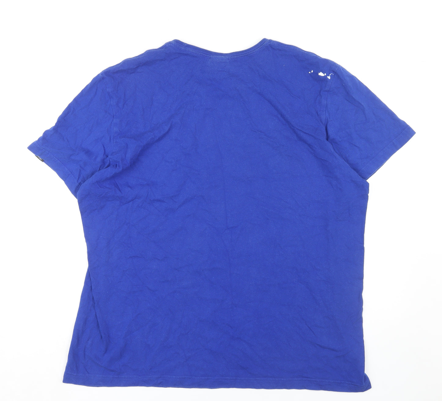 Adidas Men's Blue XL Graphic Print T-Shirt