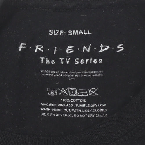 FRIENDS Black Unisex T-Shirt Small