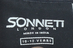 Sonneti Boys Black Tie Dye Logo T-Shirt 10-12 Years New