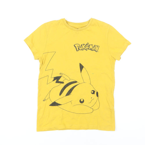 Marks and Spencer Boys Yellow Pokémon T-Shirt 6-7 Years
