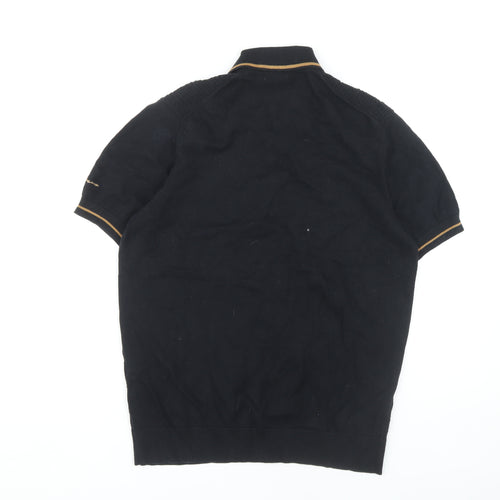 Ben Sherman Men's Black Cotton Polo Shirt L