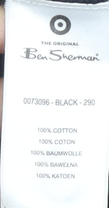 Ben Sherman Men's Black Cotton Polo Shirt L