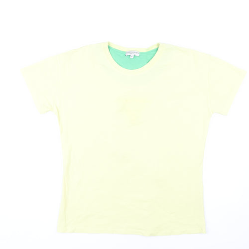 Bottega Veneta Women's Yellow Cotton T-Shirt - Size L