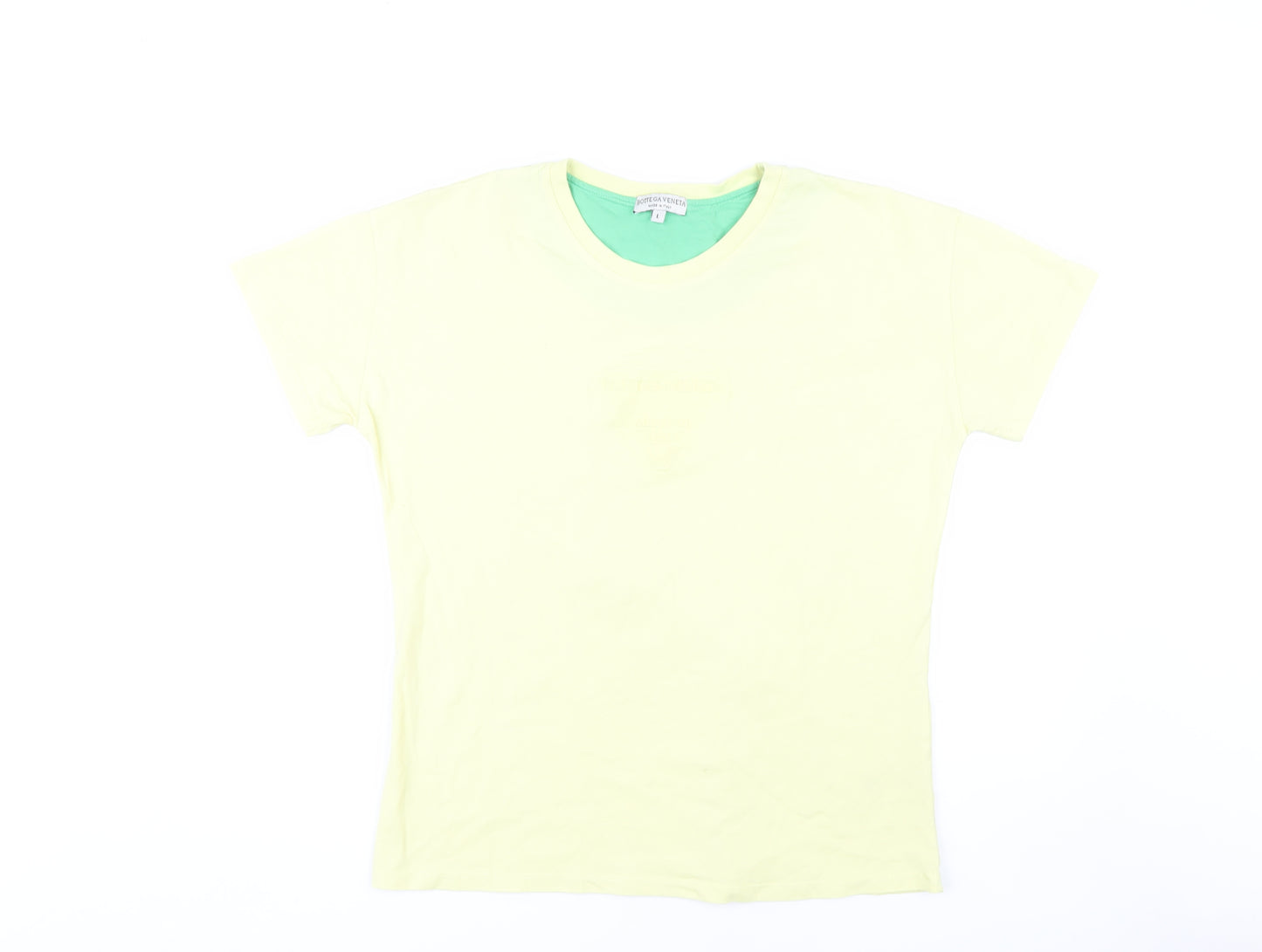 Bottega Veneta Women's Yellow Cotton T-Shirt - Size L
