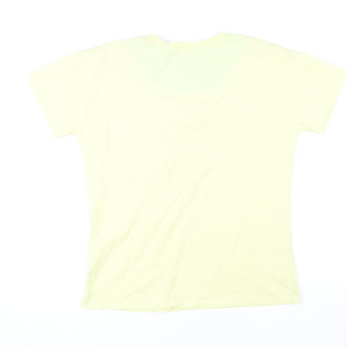 Bottega Veneta Women's Yellow Cotton T-Shirt - Size L