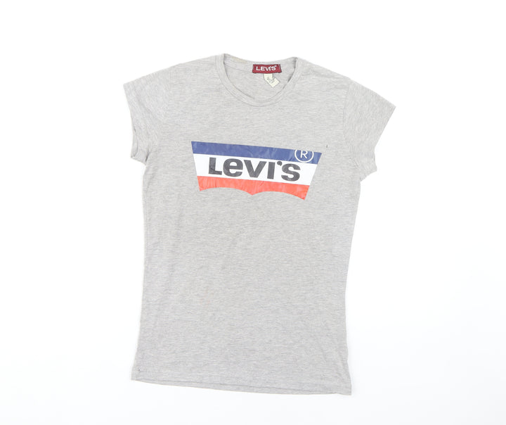 Levi's Girls Grey Logo T-Shirt - Size S, Casual Style
