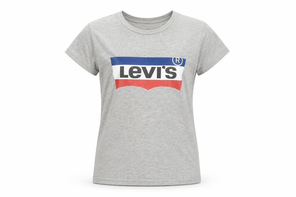 Levi's Girls Grey Logo T-Shirt - Size S, Casual Style