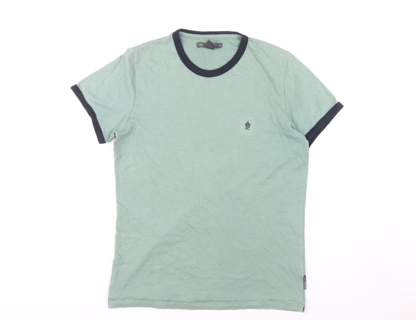French Connection Men's Green Medium Crew Neck T-Shirt