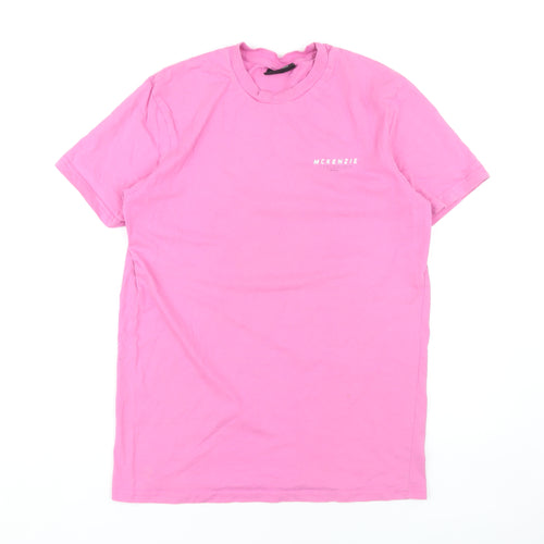 McKenzie Men's Pink Crew Neck T-Shirt - Size M