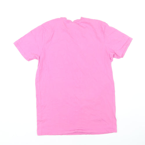 McKenzie Men's Pink Crew Neck T-Shirt - Size M