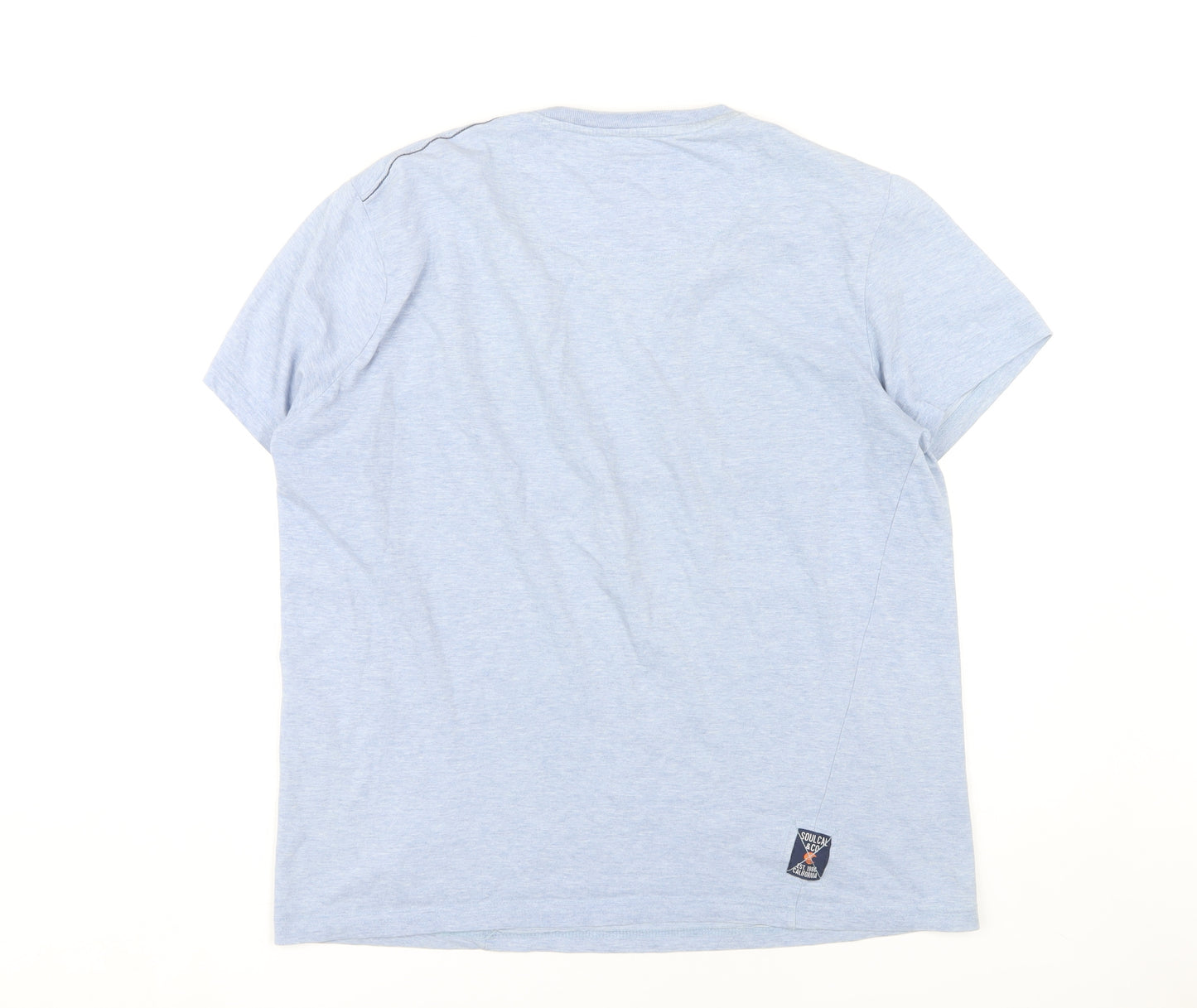 SoulCal & Co Men's Large Blue Crew Neck T-Shirt
