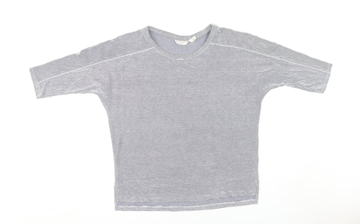 Christian Siriano Women’s Blue Striped T-Shirt, Size S