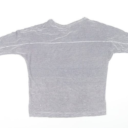 Christian Siriano Women’s Blue Striped T-Shirt, Size S