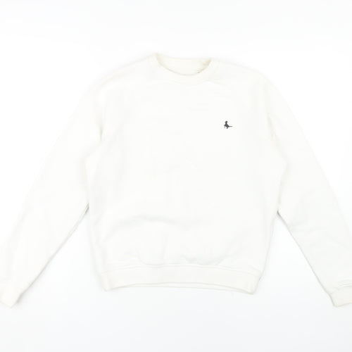 Jack Wills Women's White Pullover Sweatshirt Size 4