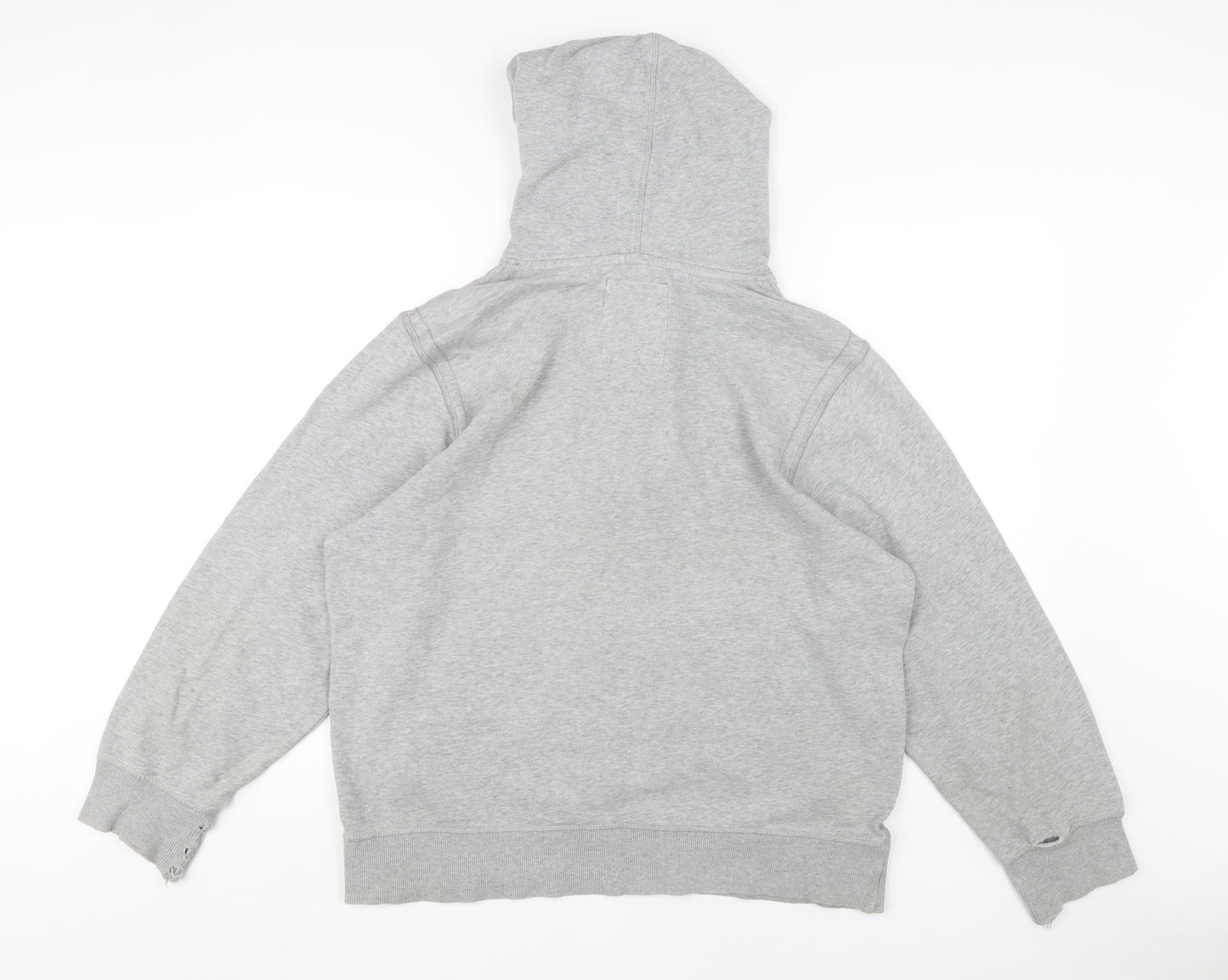 Mantaray Men's Grey Henley Hoodie, Size L