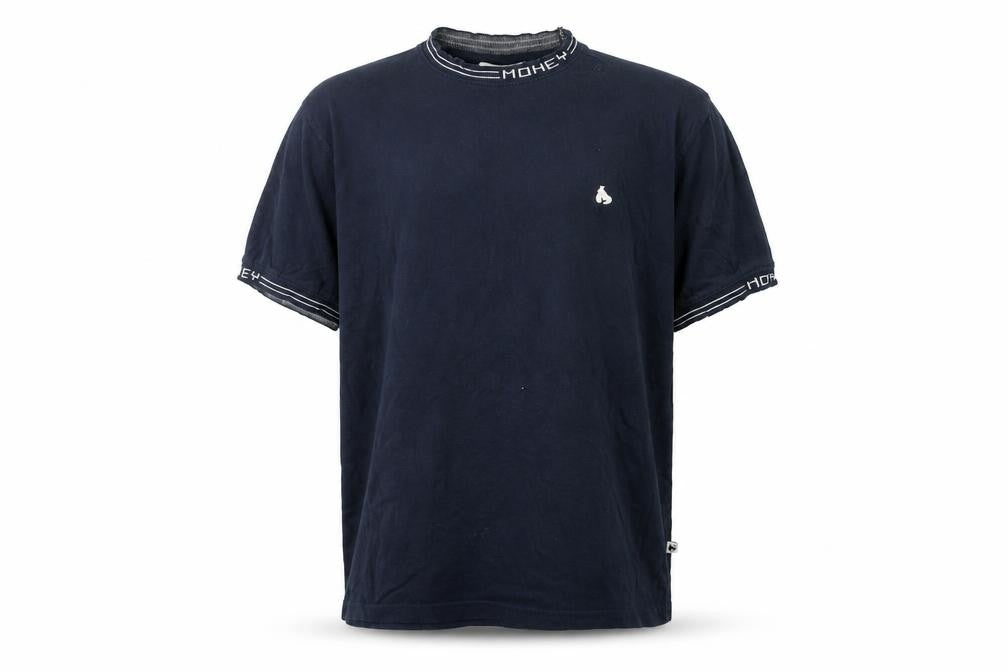 Money Men's Blue Small Crew Neck T-Shirt with Logo