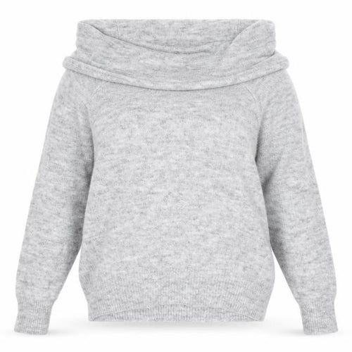H&M Women Grey Cowl Neck Jumper XS