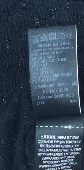 Marks and Spencer Women's Black Pullover Jumper