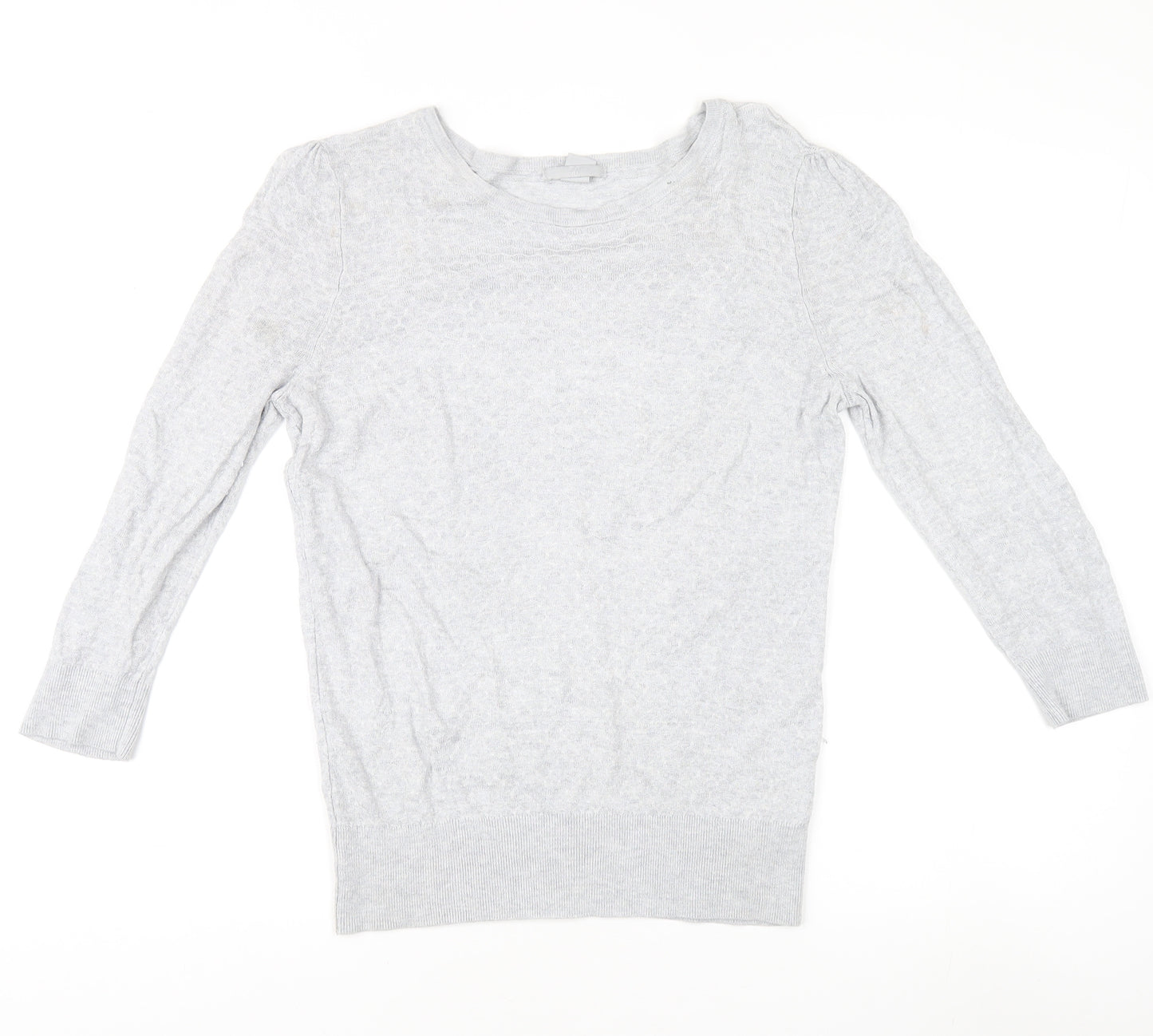 H&M Women's Grey Pullover Jumper, M, Crew Neck