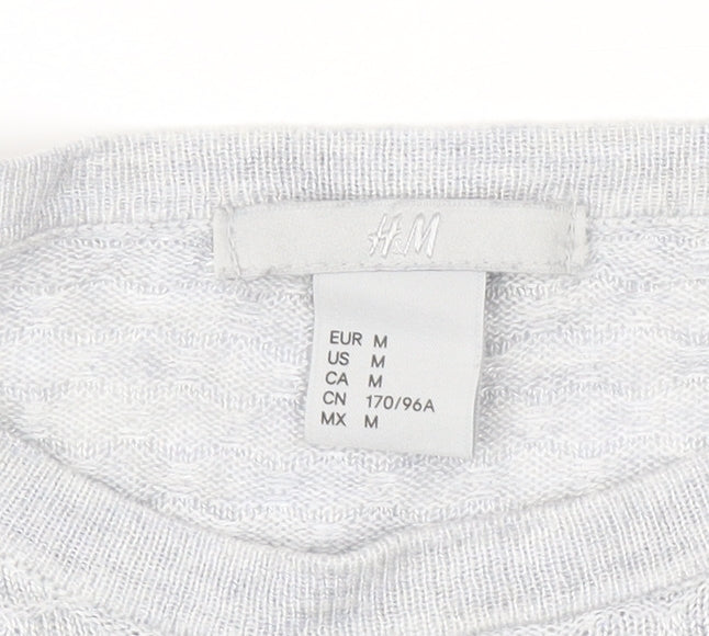 H&M Women's Grey Pullover Jumper, M, Crew Neck