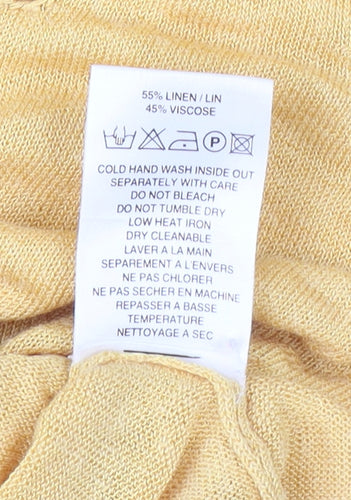 Alex & Co. Women's Yellow Round Neck T-Shirt Size 10