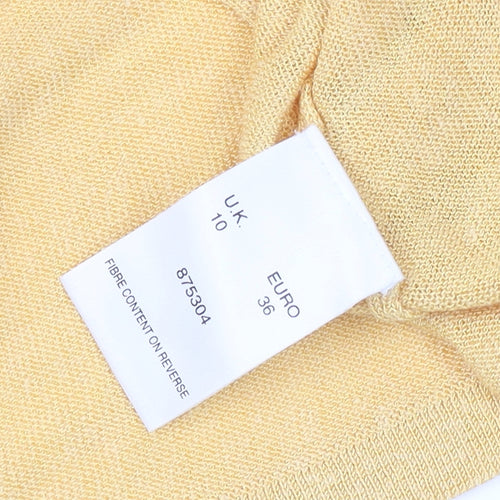 Alex & Co. Women's Yellow Round Neck T-Shirt Size 10