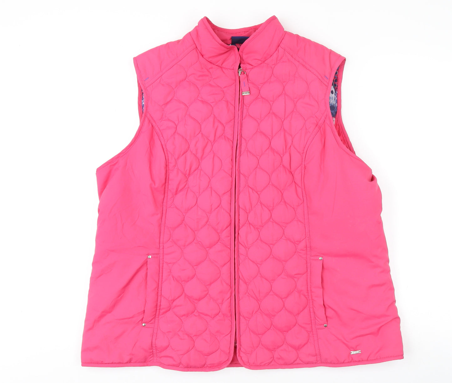 Honor Millburn Women's Pink Quilted Waistcoat Size L