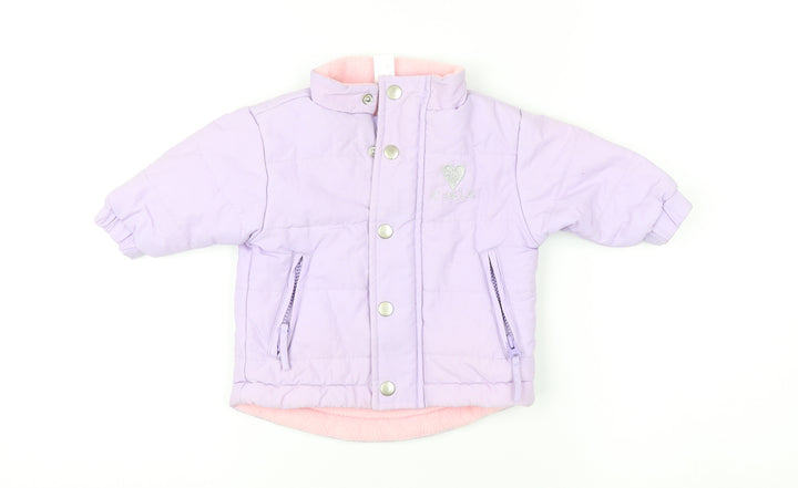 Bruin Girls Purple Puffer Jacket 3-6 Months Lined & Hooded
