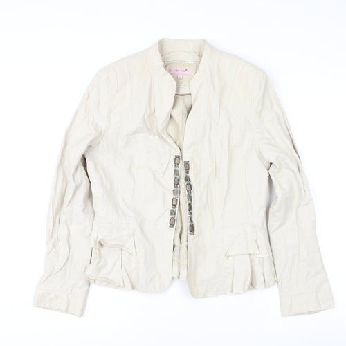 Marks and Spencer Women Beige 14 Per Una Jacket