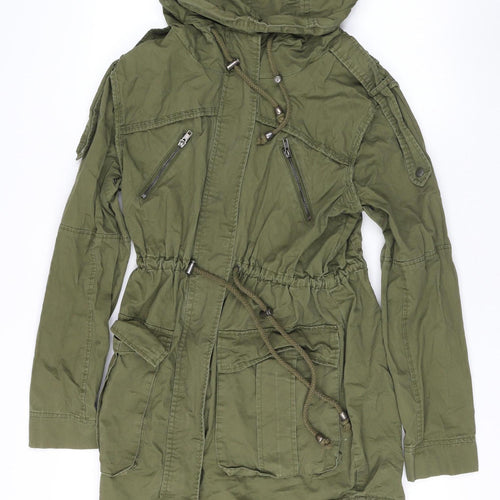 ASOS Green Military Jacket, Women's Size 6, Cotton