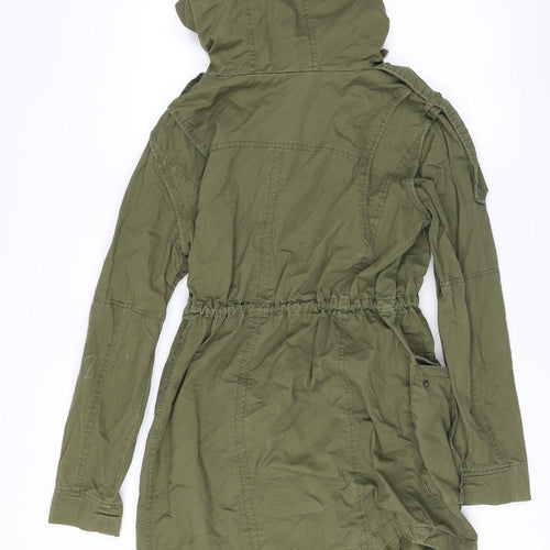 ASOS Green Military Jacket, Women's Size 6, Cotton