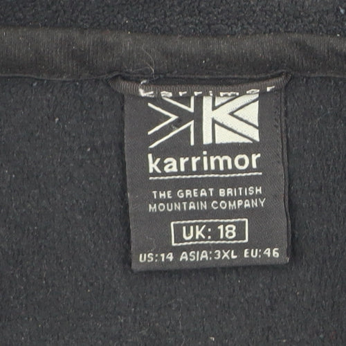 Karrimor Women's Black Fleece Jacket Size 18
