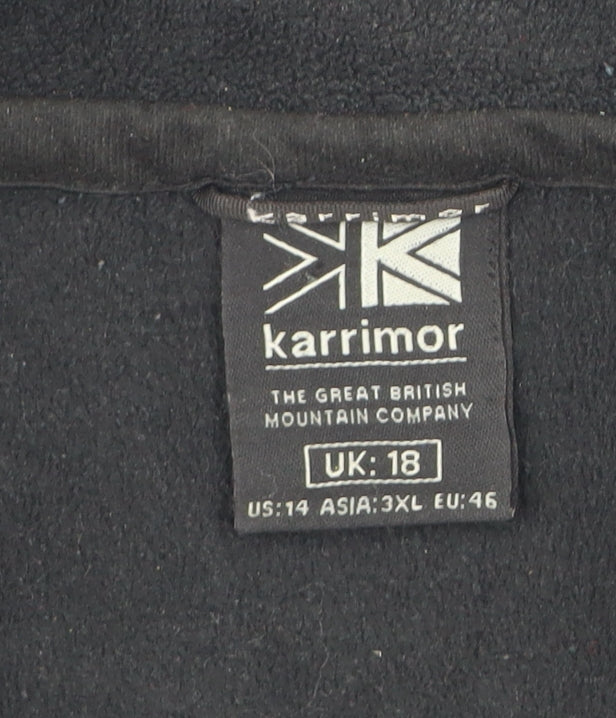 Karrimor Women's Black Fleece Jacket Size 18