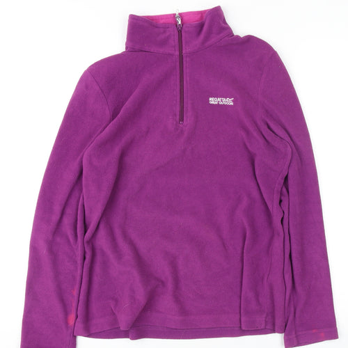 Regatta Women's Purple Fleece Jacket Size 10