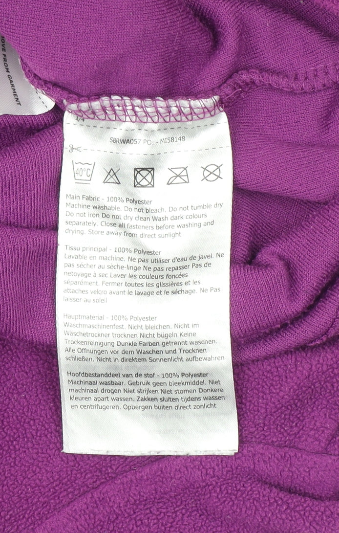 Regatta Women's Purple Fleece Jacket Size 10