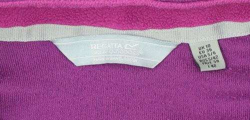 Regatta Women's Purple Fleece Jacket Size 10
