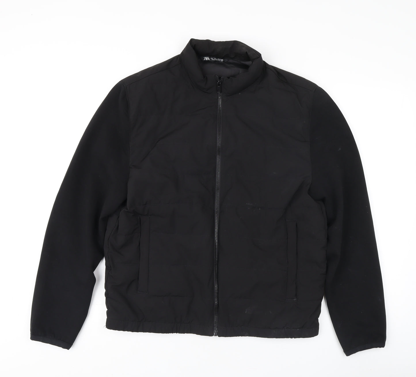 Zara Unisex Black Jacket, L, Full Zip, Autumn/Winter