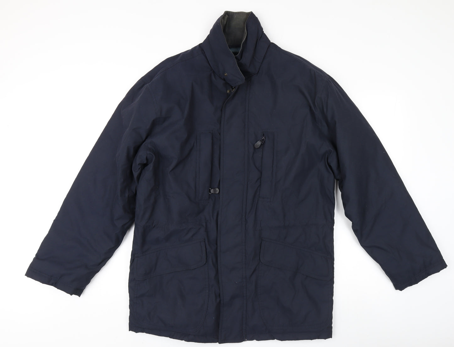 Savatini Mens Blue Mid-Length Casual Jacket S