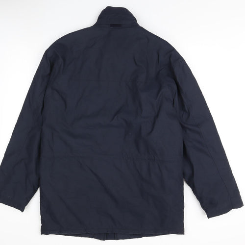 Savatini Mens Blue Mid-Length Casual Jacket S