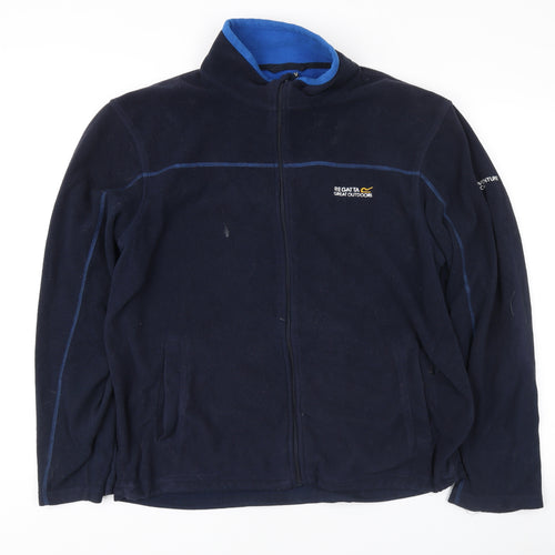 Regatta Men's Blue Fleece Jacket, Size L, Casual